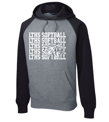 Lebanon Trail Softball - Repeat - Raglan Hoodie