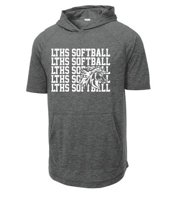 Lebanon Trail Softball - Repeat - Short Sleeve Hoodie