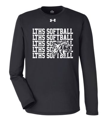 Lebanon Trail Softball - Repeat - Under Armour Men's Team Tech Long Sleeve