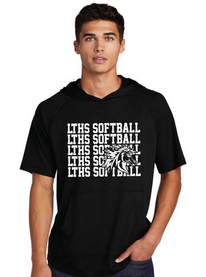 Lebanon Trail Softball - Repeat - Short Sleeve Hoodie