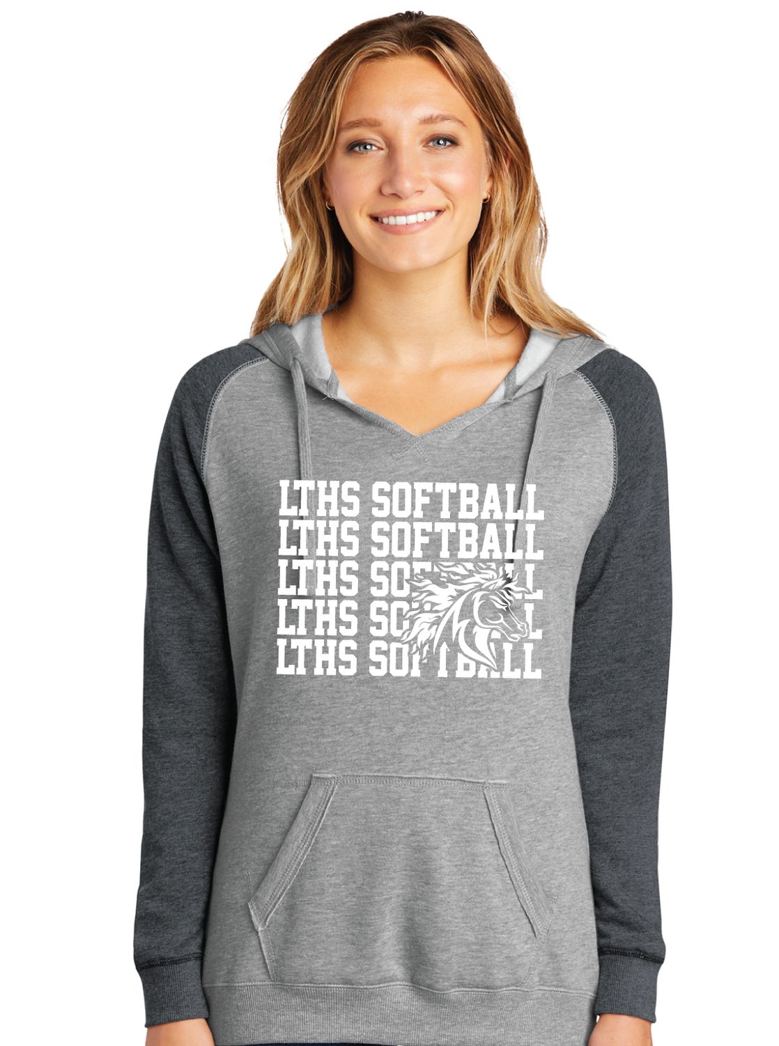 Lebanon Trail Softball - Repeat - Lightweight Raglan Hoodie