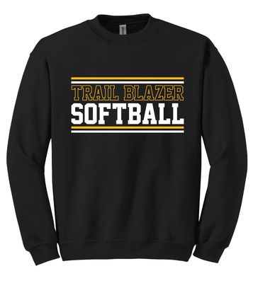 Lebanon Trail Softball - Stripes - Crew Sweatshirt