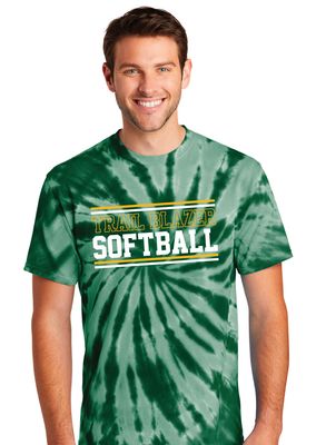 Lebanon Trail Softball - Stripes - Tie Dye Short Sleeve