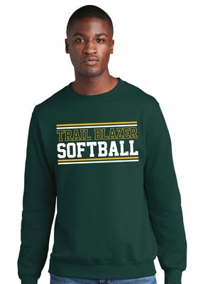 Lebanon Trail Softball - Stripes - Crew Sweatshirt