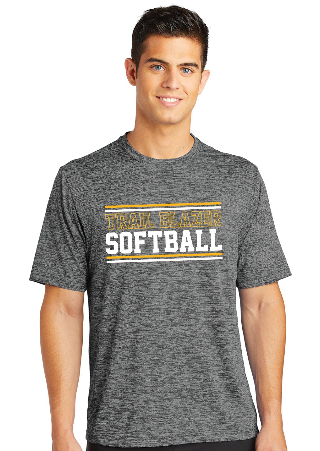 Lebanon Trail Softball - Stripes - Electric Dri-Fit Short Sleeve