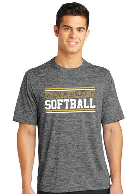 Lebanon Trail Softball - Stripes - Electric Dri-Fit Short Sleeve