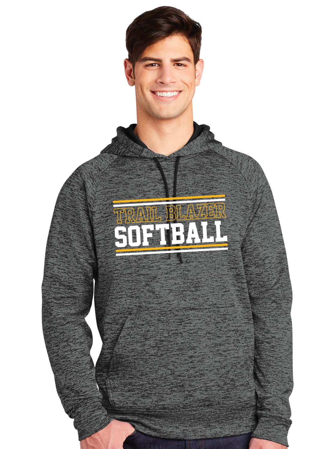 Lebanon Trail Softball - Stripes - Electric Dri-Fit Hoodie