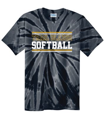 Lebanon Trail Softball - Stripes - Tie Dye Short Sleeve