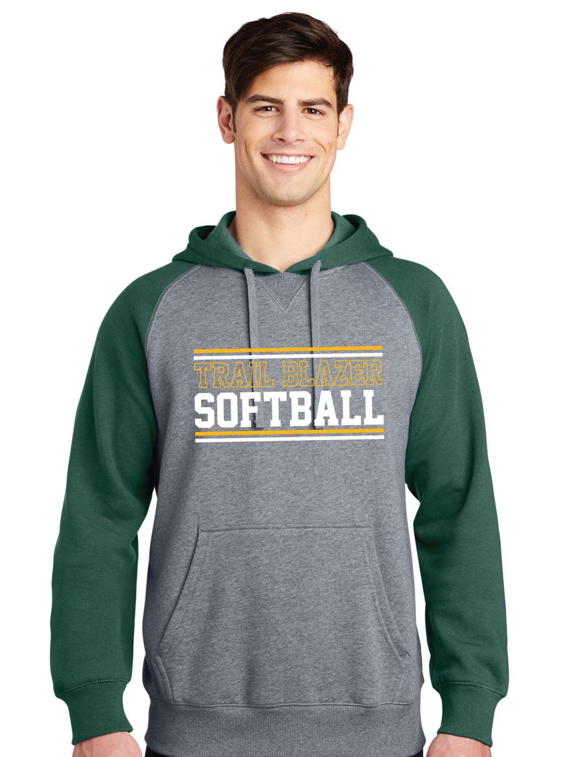 Lebanon Trail Softball - Stripes - Raglan Hoodie