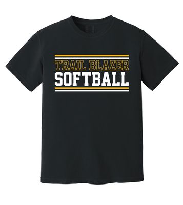 Lebanon Trail Softball - Stripes - Comfort Colors Short Sleeve