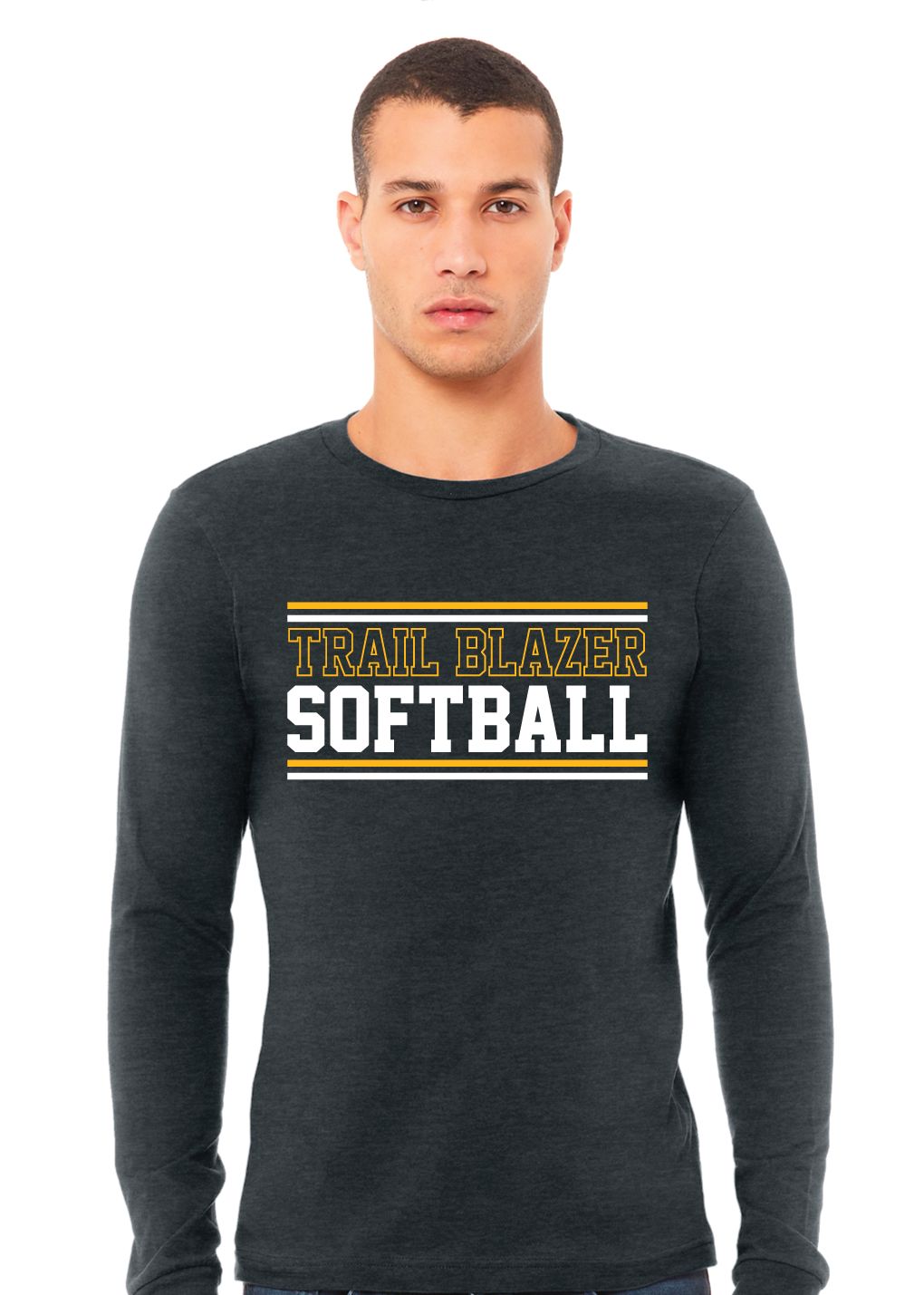 Lebanon Trail Softball - Stripes - Bella+Canvas Long Sleeve