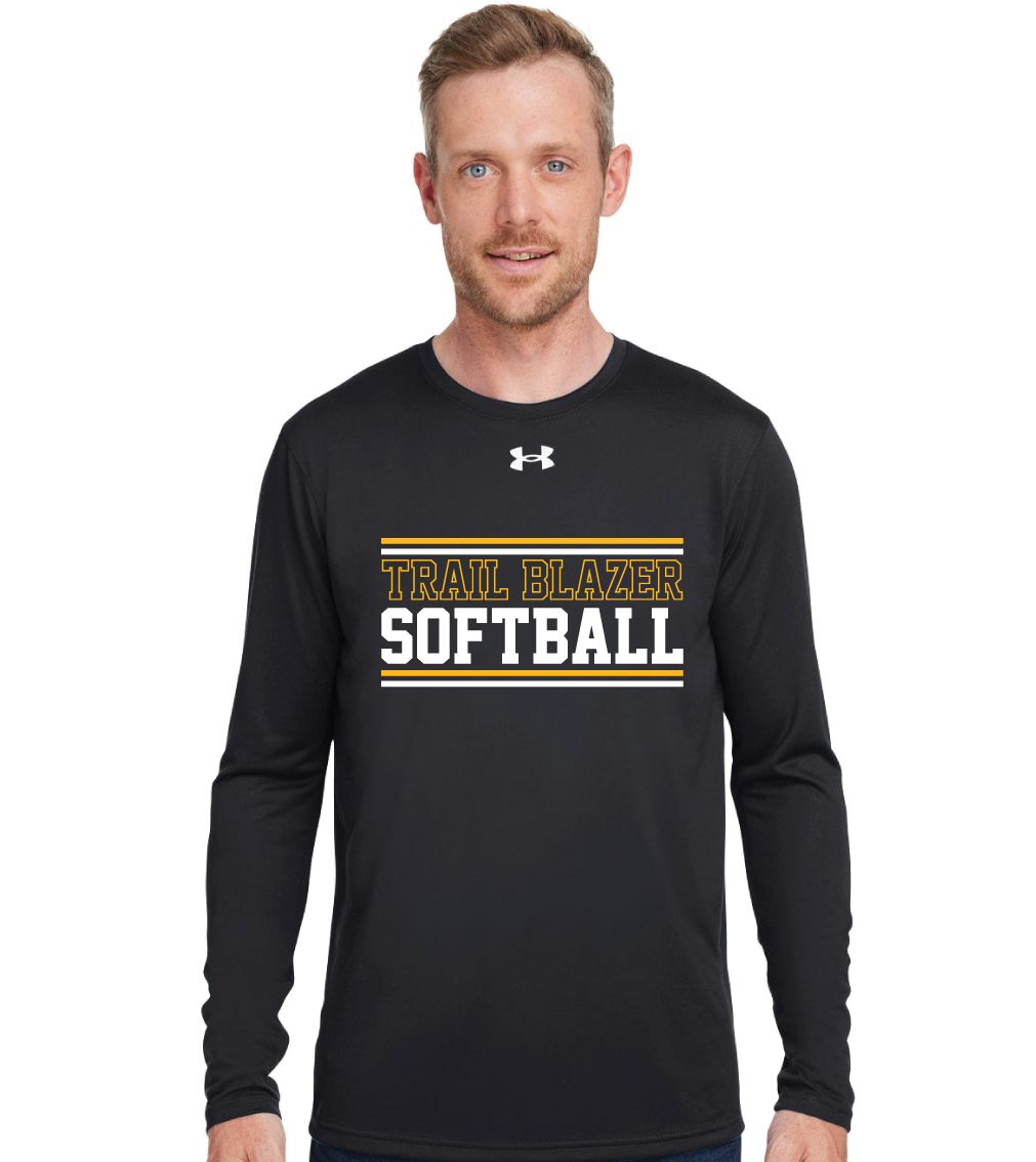 Lebanon Trail Softball - Stripes - Under Armour Men&#39;s Team Tech Long Sleeve