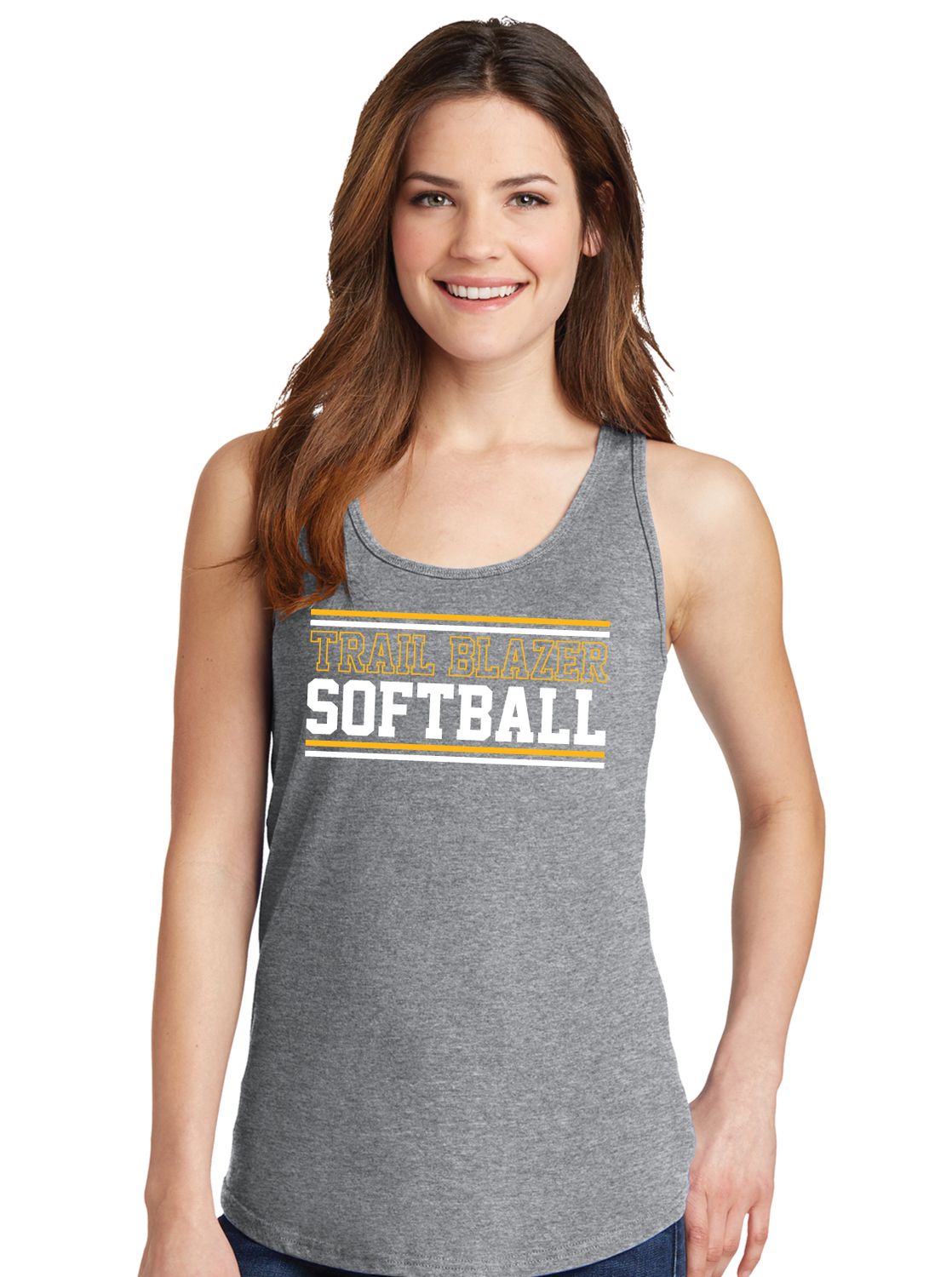 Lebanon Trail Softball - Stripes - Cotton Tank