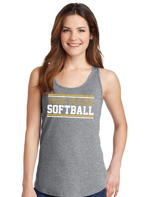 Lebanon Trail Softball - Stripes - Cotton Tank