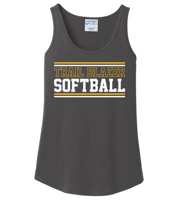 Lebanon Trail Softball - Stripes - Cotton Tank