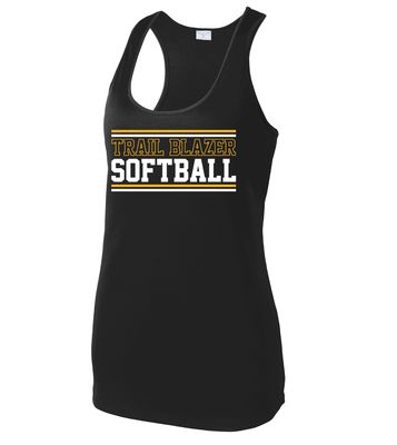 Lebanon Trail Softball - Stripes - Dri-Fit Racerback Tank