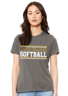 Lebanon Trail Softball - Stripes - Bella+Canvas Ladies
