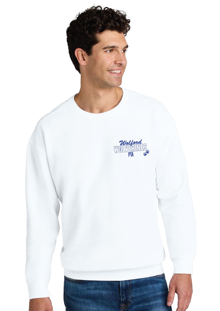 Wolford Wolverines - PTA - Comfort Colors Crew Sweatshirt