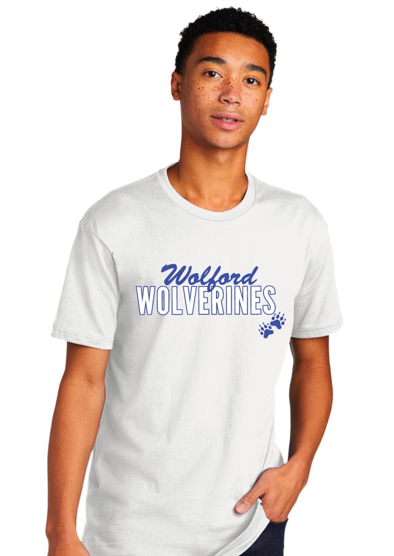 Wolford Wolverines - Script Block - Next Level Short Sleeve