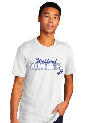 Wolford Wolverines - Script Block - Next Level Short Sleeve