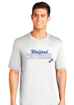 Wolford Wolverines - Script Block - Dri-FIt Short Sleeve