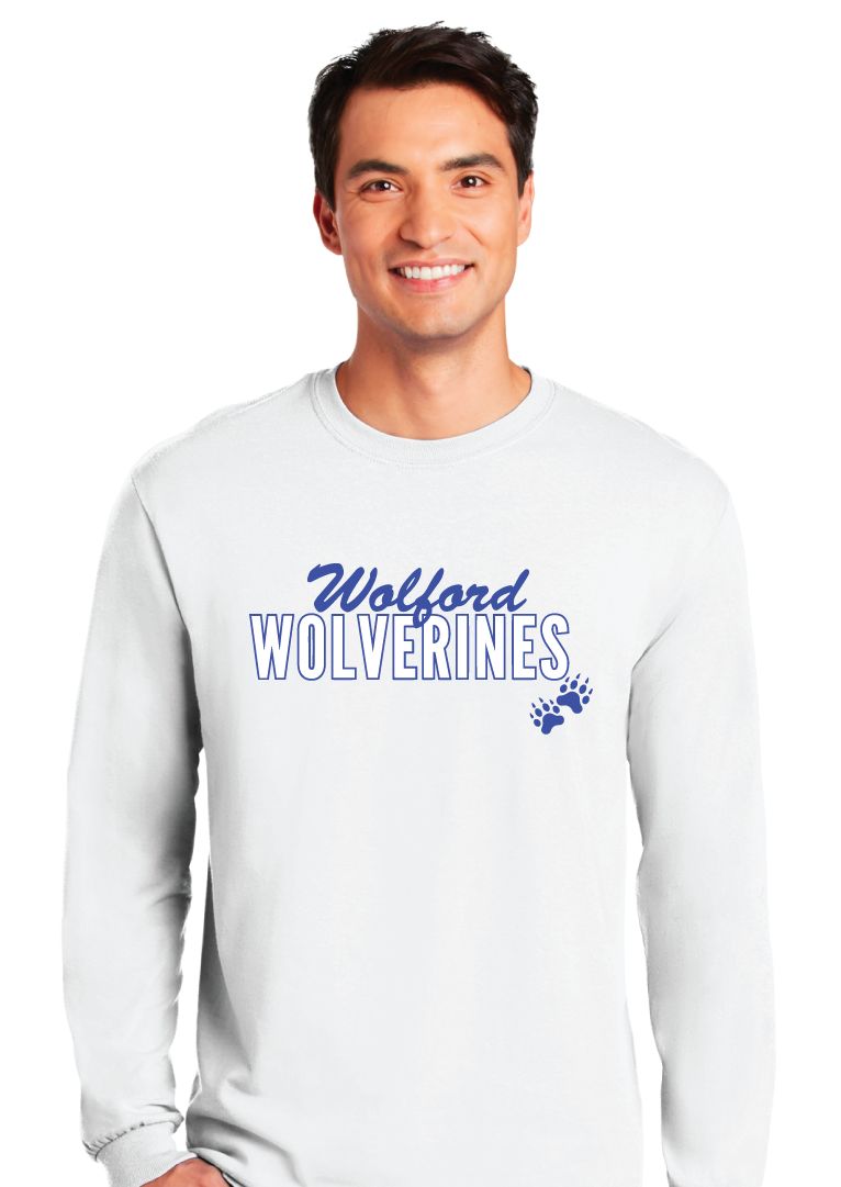 Wolford Wolverines - Script Block - Long Sleeve