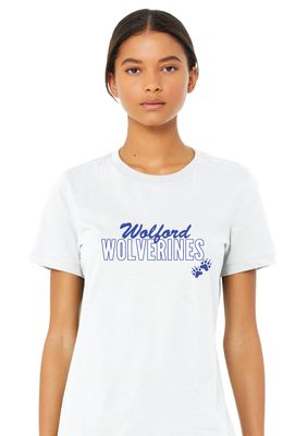 Wolford Wolverines - Script Block - Bella+Canvas Ladies