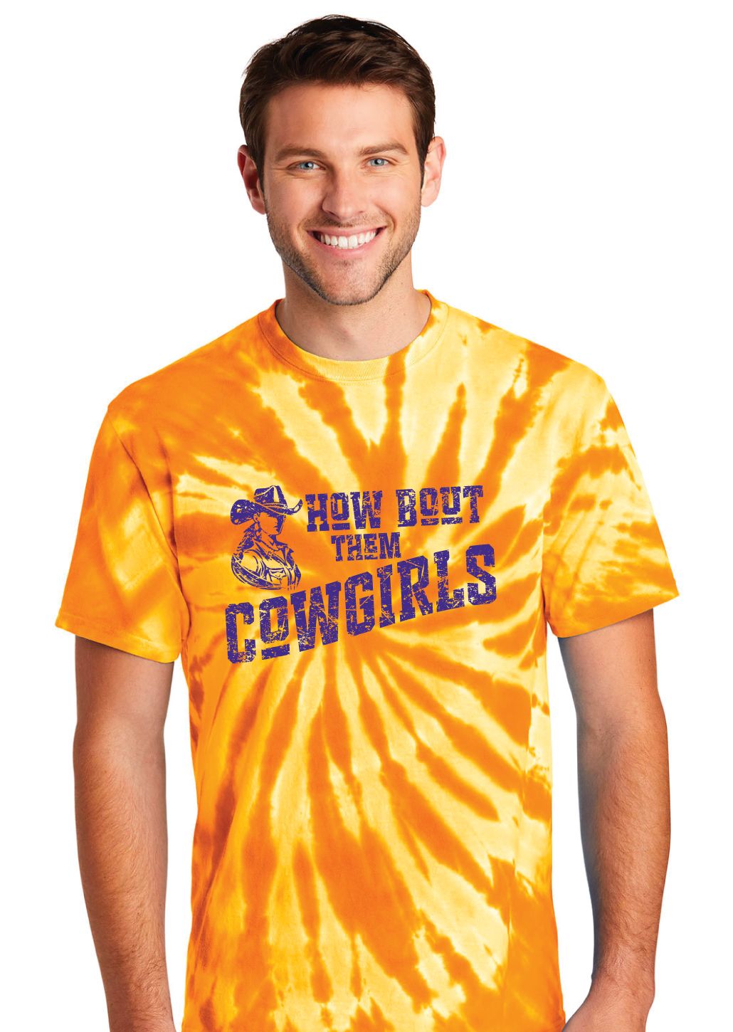 HSU Softball - How Bout - Tie Dye Short Sleeve