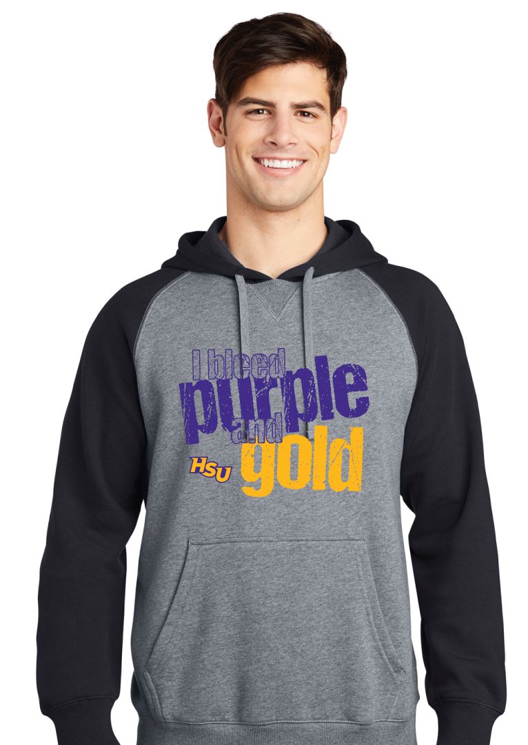 HSU Softball - I Bleed - Raglan Hoodie