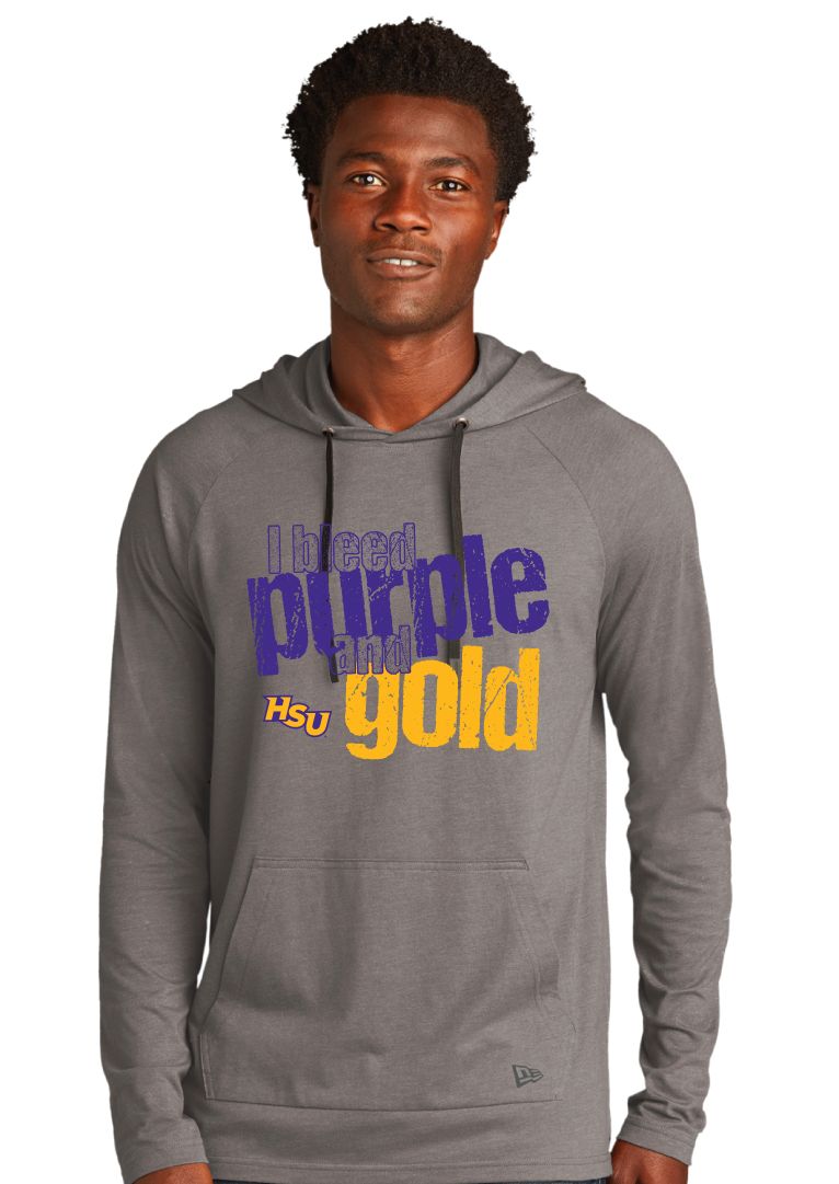 HSU Softball - I Bleed - Tri Blend Hoodie