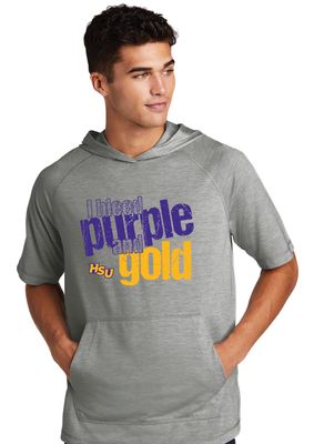 HSU Softball - I Bleed - Short Sleeve Hoodie