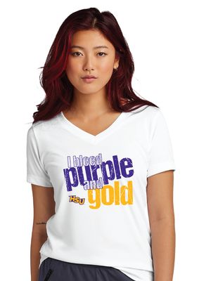 HSU Softball - I Bleed - Dri-Fit V-Neck