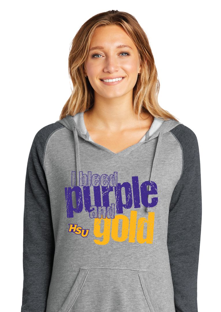 HSU Softball - I Bleed - Lightweight Raglan Hoodie