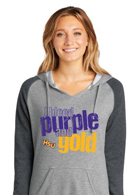 HSU Softball - I Bleed - Lightweight Raglan Hoodie