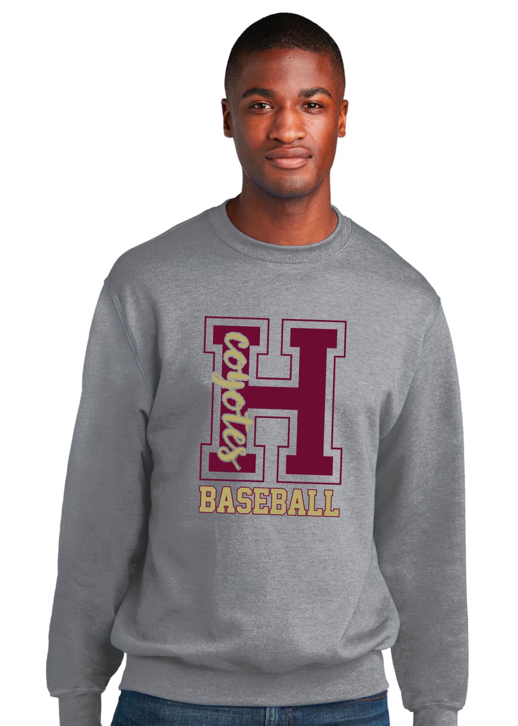 Heritage Coyotes Baseball - Big H - Crew Sweatshirt