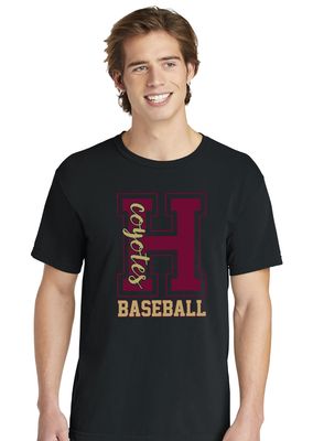 Heritage Coyotes Baseball - Big H - Comfort Colors Short Sleeve