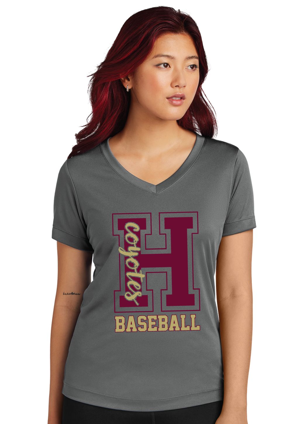 Heritage Coyotes Baseball - Big H - Dri-Fit V-Neck
