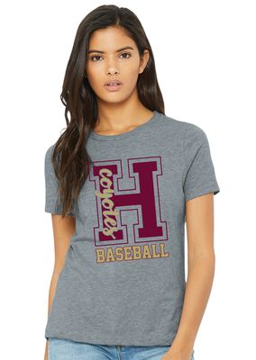 Heritage Coyotes Baseball - Big H - Bella+Canvas Ladies