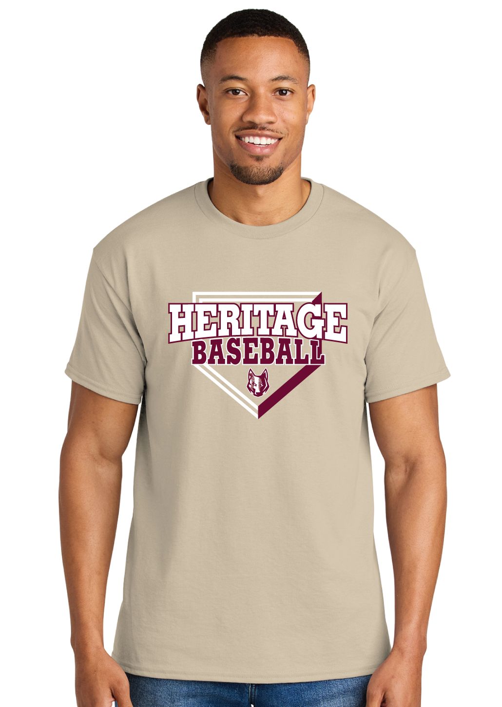 Heritage Coyotes Baseball - Home Plate - Short Sleeve