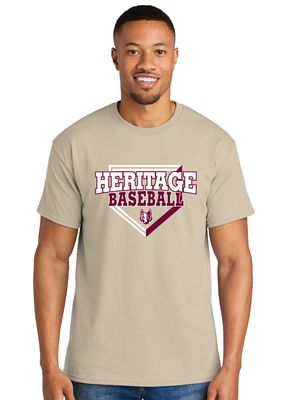 Heritage Coyotes Baseball - Home Plate - Short Sleeve