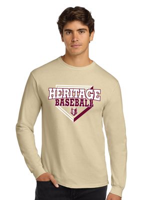 Heritage Coyotes Baseball - Home Plate - Long Sleeve