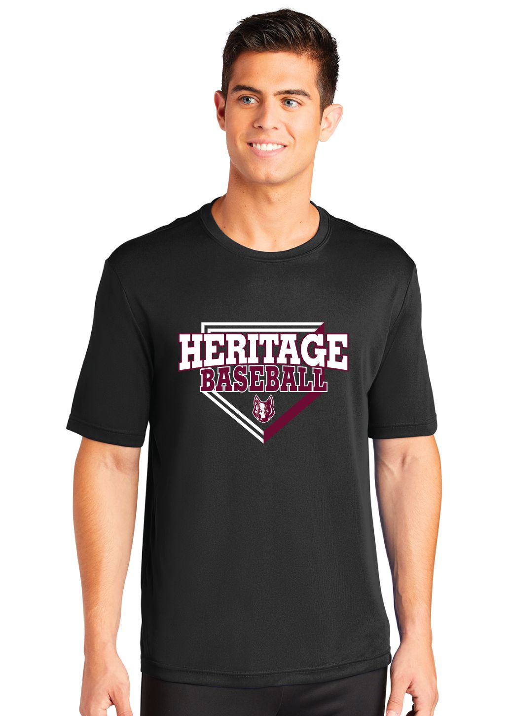 Heritage Coyotes Baseball - Home Plate - Dri-Fit Short Sleeve
