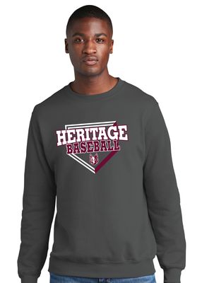 Heritage Coyotes Baseball - Home Plate - Crew Sweatshirt