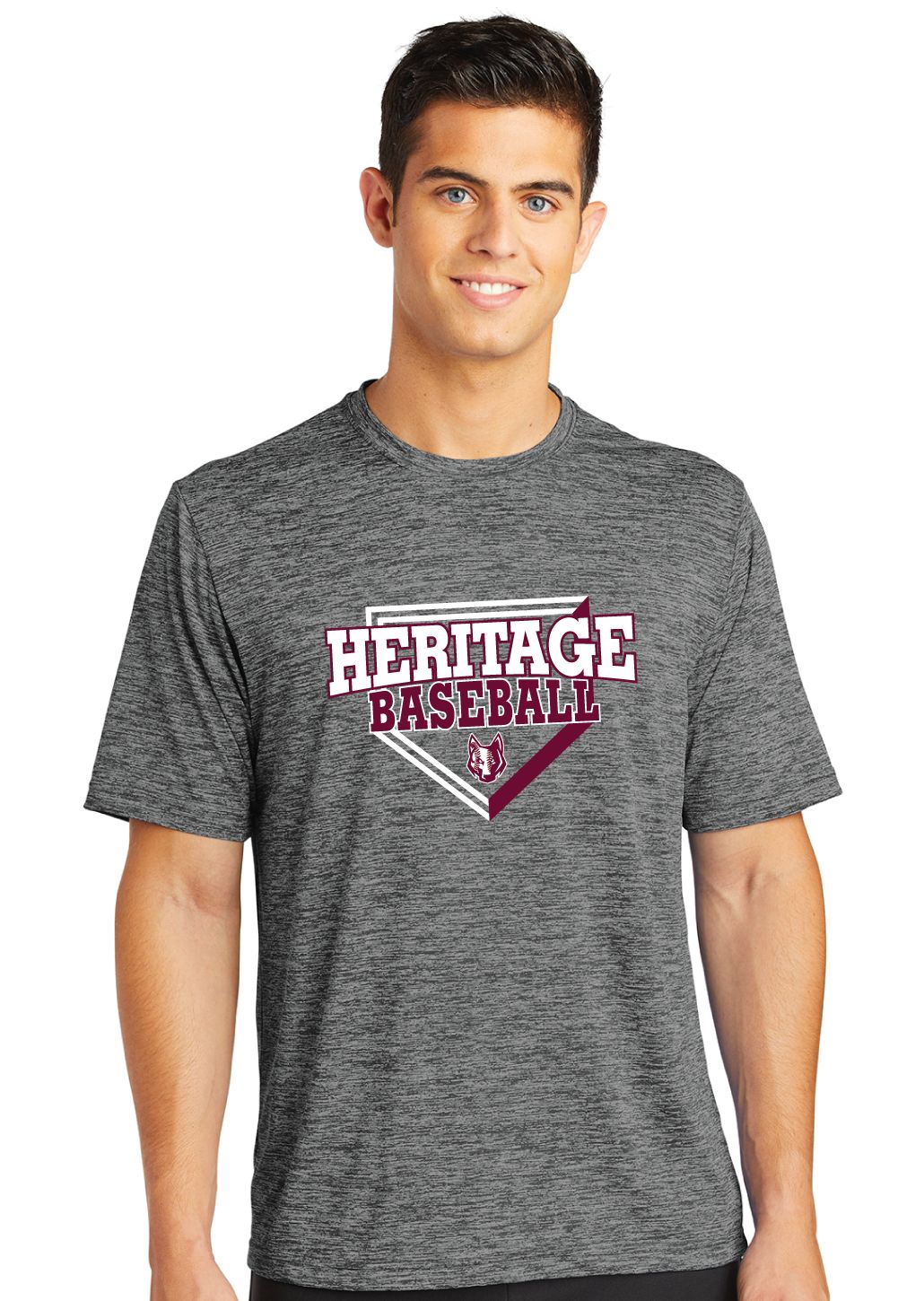 Heritage Coyotes Baseball - Home Plate - Electric Dri-Fit Short Sleeve