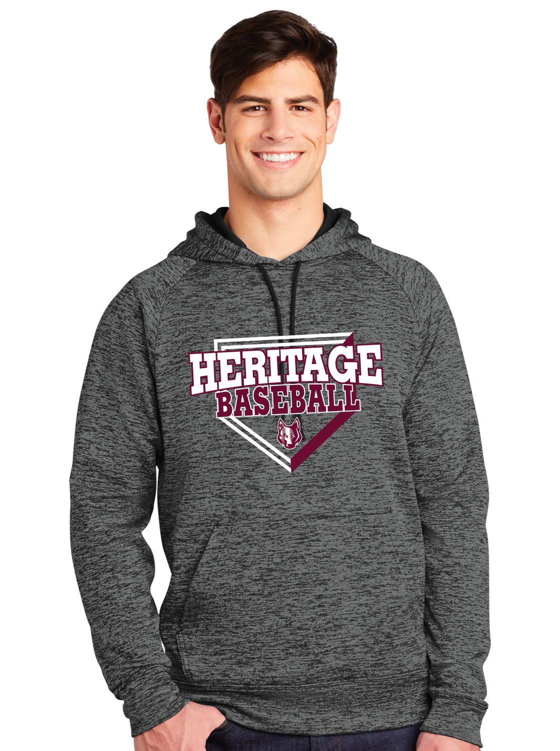 Heritage Coyotes Baseball - Home Plate - Electric Dri-Fit Hoodie