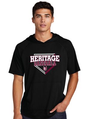 Heritage Coyotes Baseball - Home Plate - Short Sleeve Hoodie
