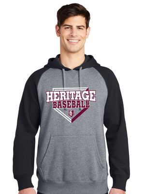 Heritage Coyotes Baseball - Home Plate - Raglan Hoodie