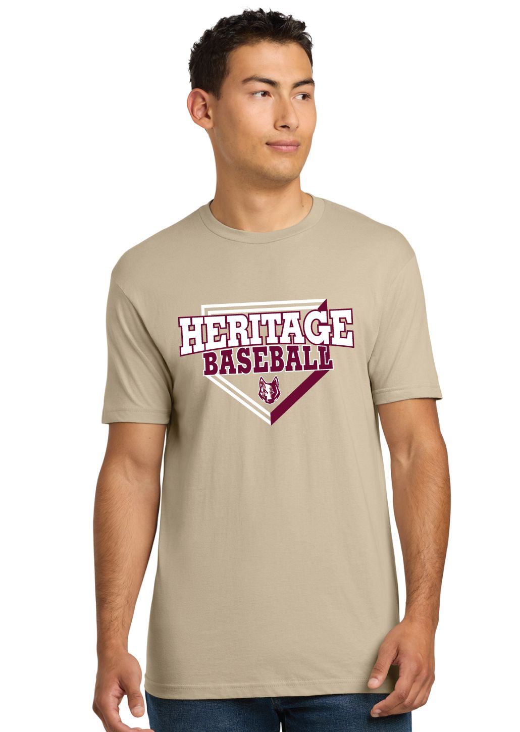 Heritage Coyotes Baseball - Home Plate - Next Level Short Sleeve