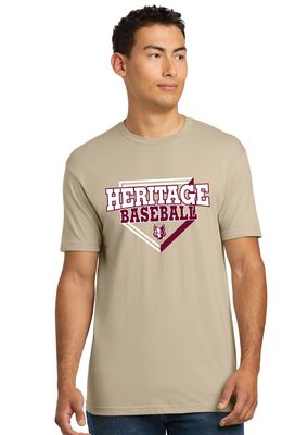 Heritage Coyotes Baseball - Home Plate - Next Level Short Sleeve