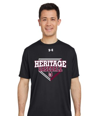 Heritage Coyotes Baseball - Home Plate - Under Armour Team Tech Short Sleeve
